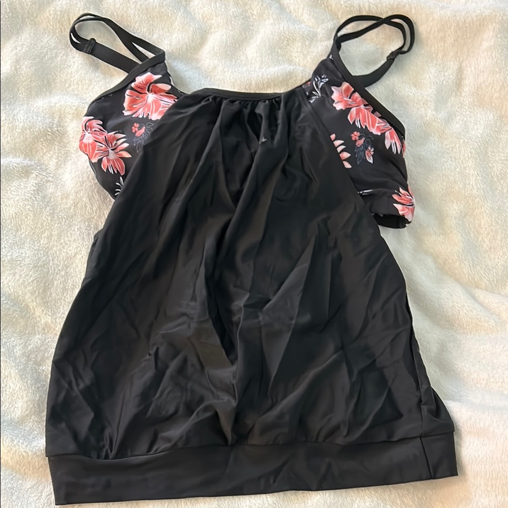 Floral Black Women's Top